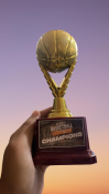 Round Basketball Trophy 19CMS Available sticker