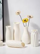 Ins Vase PE Plastic Flower Vase Nordic Style Home Decoration Hall Plastic Imitation Ceramic Vase Hydroponic Flower Vase