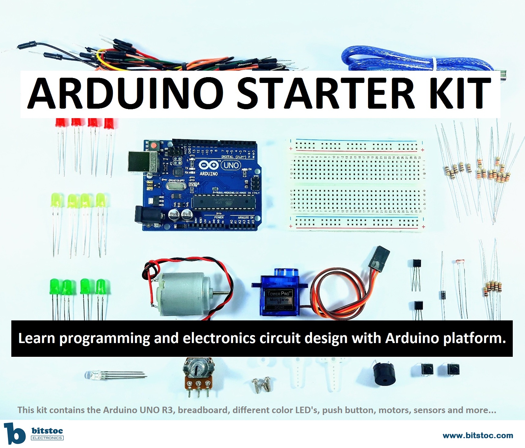 Arduino Upgraded Learning Kit - BITSTOC Electronics