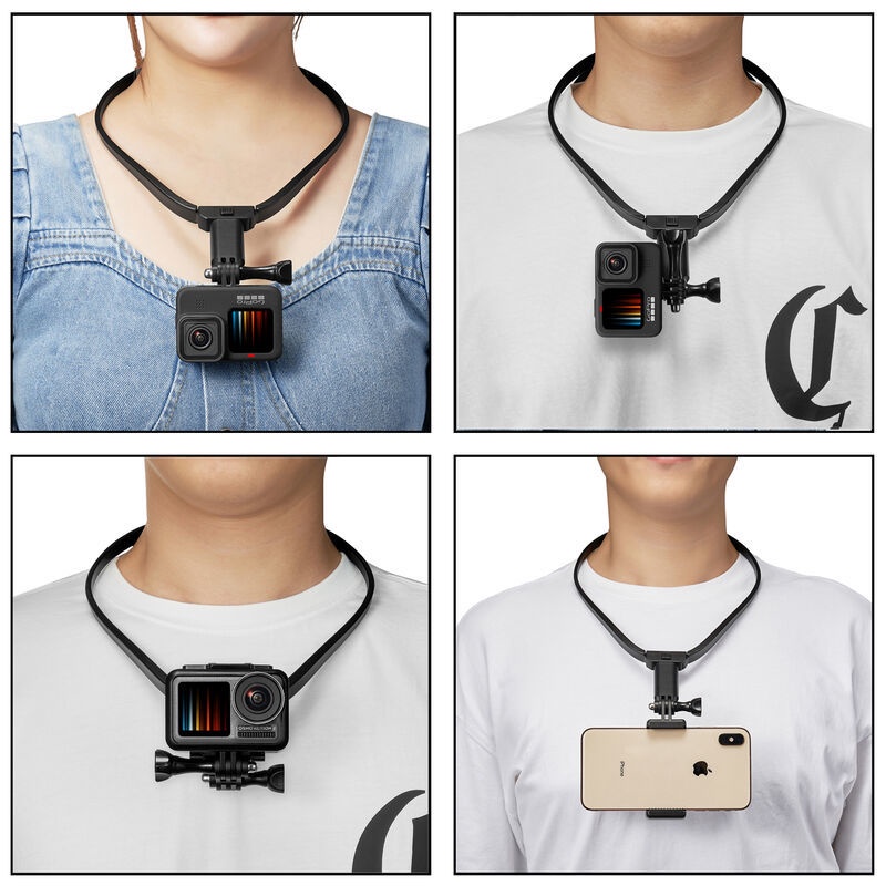 Upgraded Neck Mount for GoPro, POV VLOG Smartphone Selfie Necklace Holder  Extension Strap Mount for Go Pro Max Hero 11 10 DJI Osmo Action  Insta360 Cell Phone Accessories Lazada PH