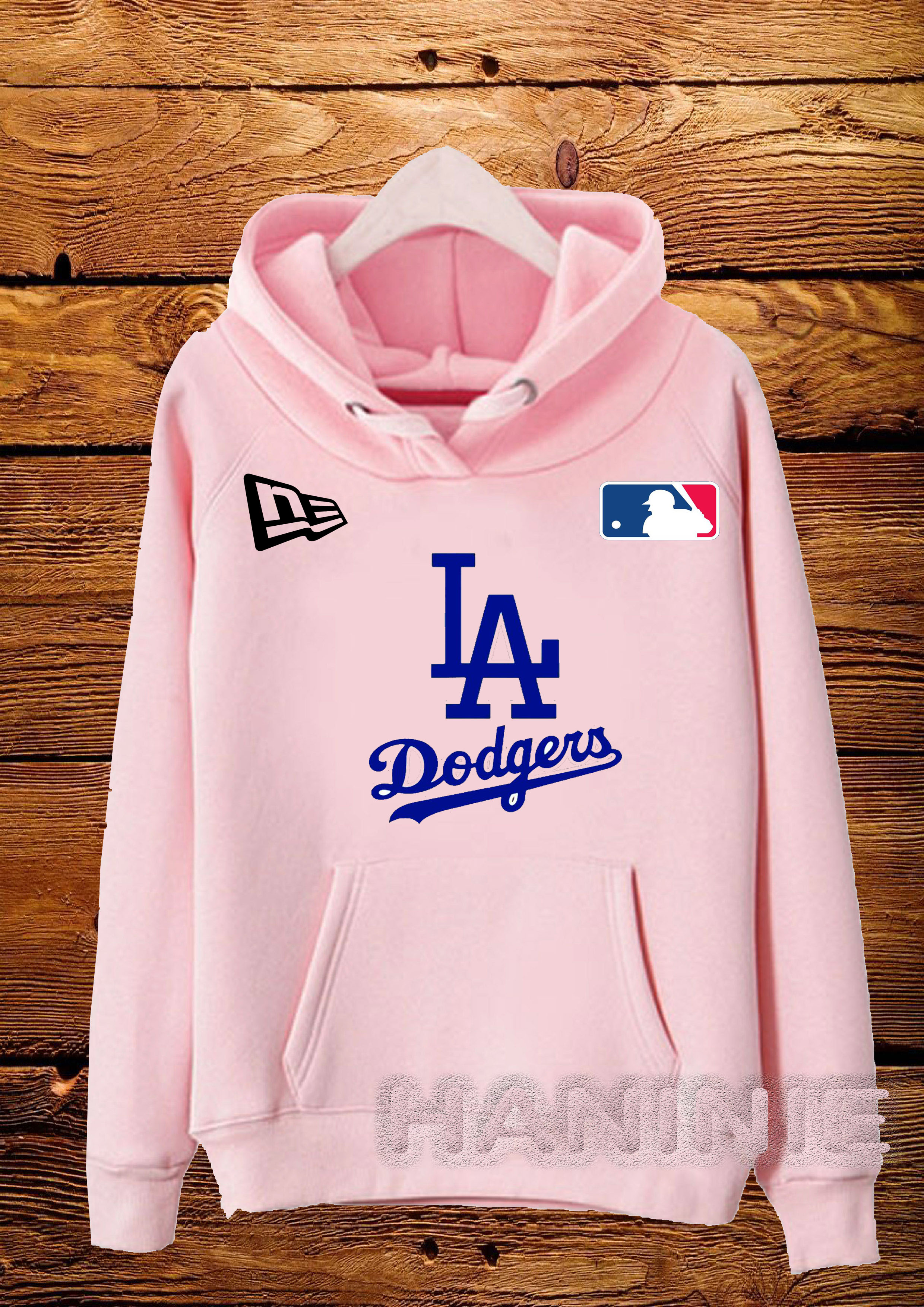 Pink dodgers outlet hoodie