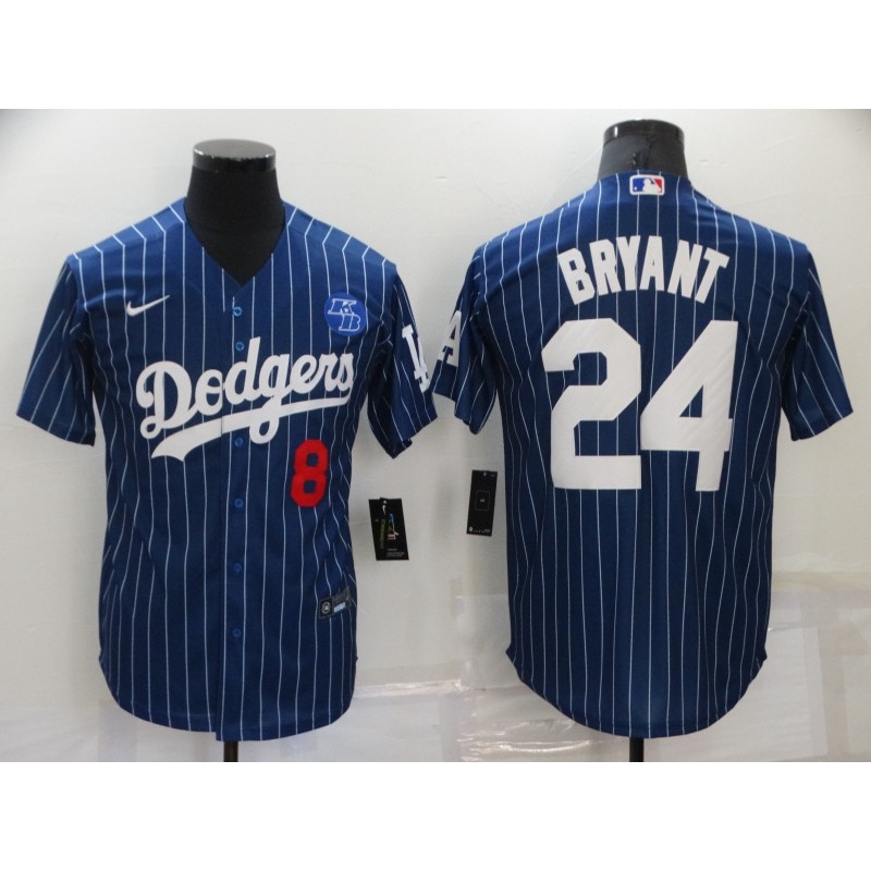 Ang pinaka-mainit at pinaka-popular na jersey [MY Ready Stock] Kobe Bryant  8 24 LA Los Angeles DODGERS White MLB Baseball x NBA Jersey T-Shirt Baju  Special Edition