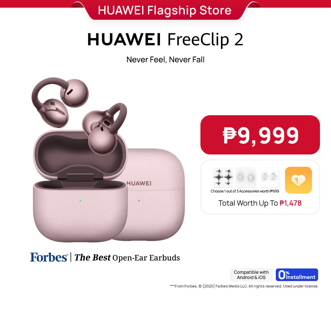 HUAWEI FreeClip 2 Wireless Earbuds l Airy C-bridge Design l Crystal-clear Calls l Supreme Audio Quality l Compatible with iOS & Android - Image 2