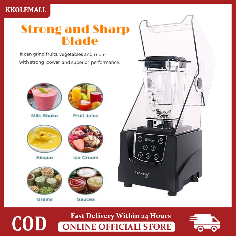 Commercial Blender with Cover for Smoothie Shake Juice Presyo  3,999 Piso*Libreng Shipping