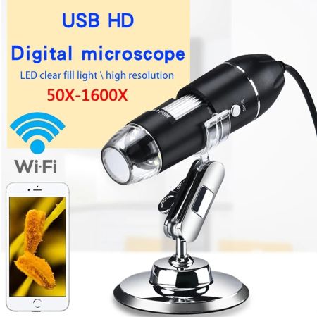 8 USB Digital Microscope Camera with Stand Fisherman