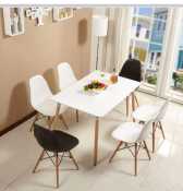 MIA Scandinavian Dining Set - 4 Seater with Scandi Chairs