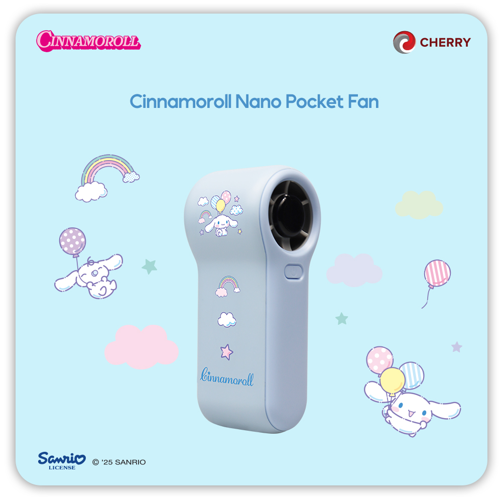 Sanrio Characters and CHERRY Nano Pocket Fan - Image 3