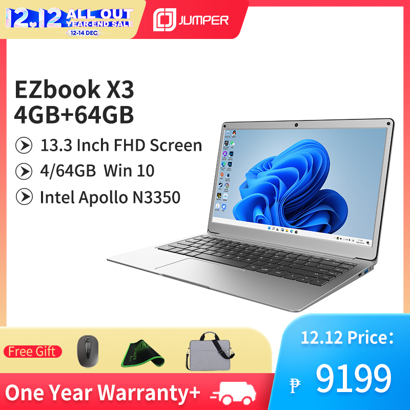 Lazada Philippines - ?Free Shipping& Local Warranty?Jumper 13.3 Inch FHD Screen Brand New Laptop  EZbook X3  Intel Apollo Lake N3350/N3450?4GB+64GB?/(8GB+128GB/256GB?Windows10 OS Learning and Working Computer With Long Battery Life