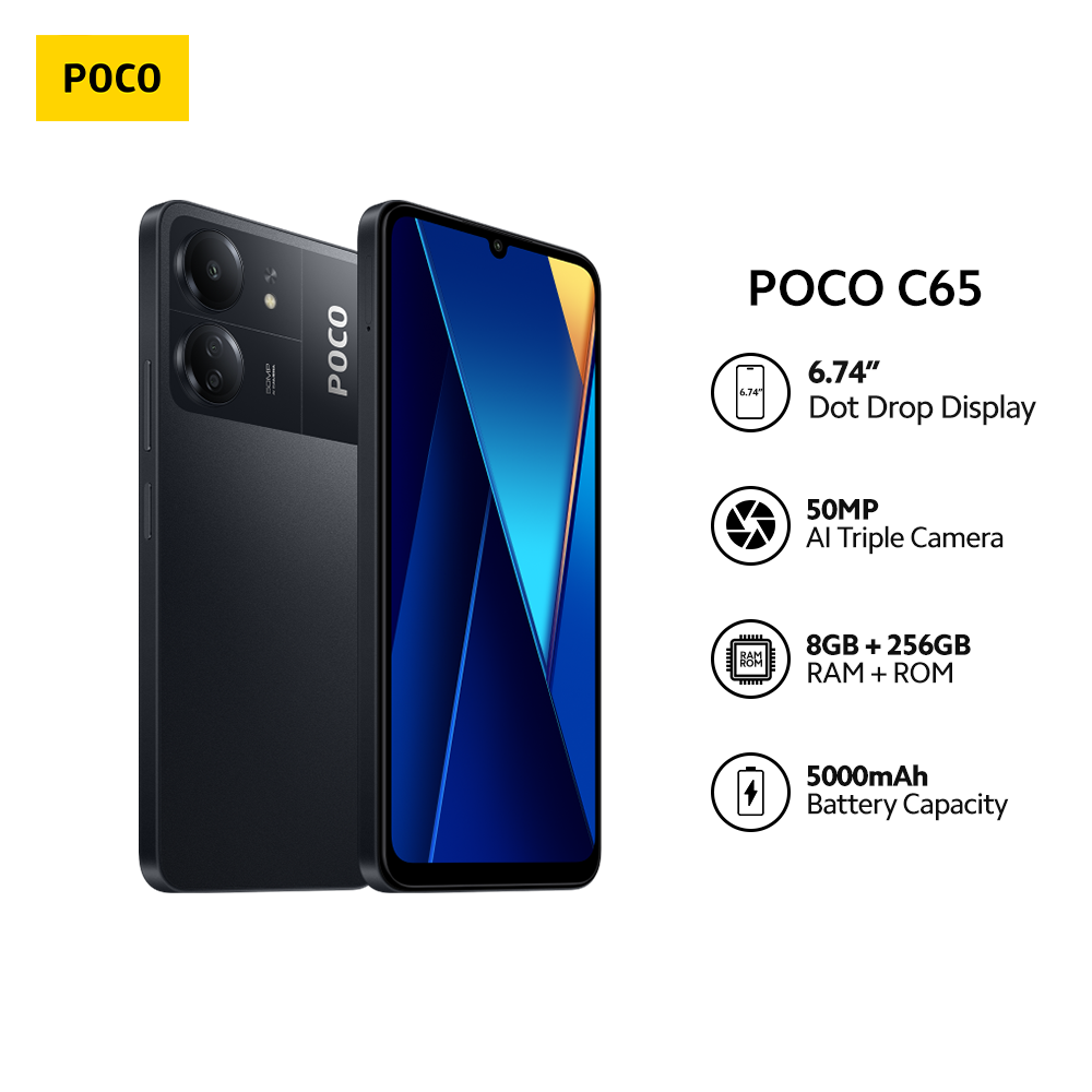 POCO C65 6GB/128GB +128GB/256GB 50MP Camera
