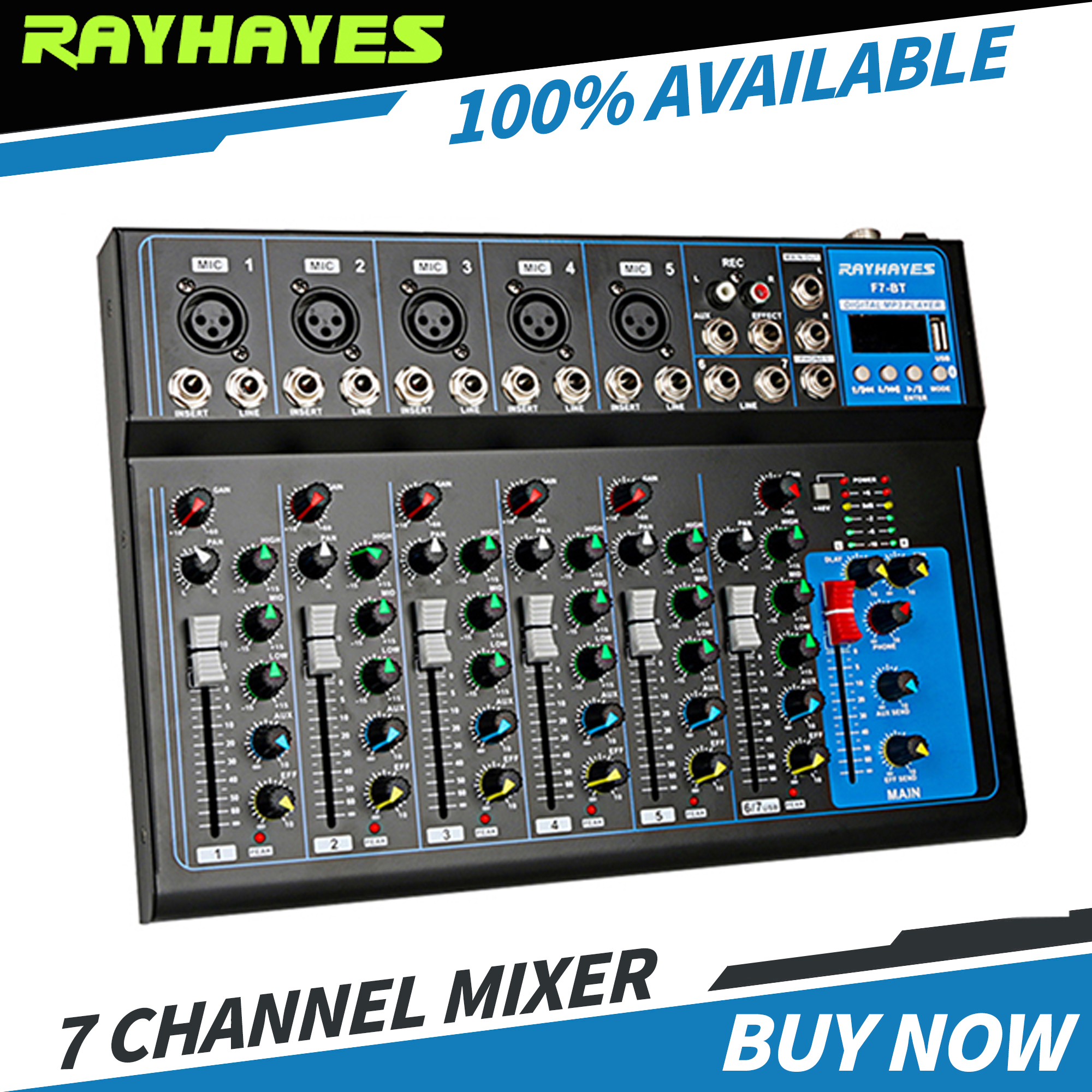 Yamaha F7 Mixer: Bluetooth, USB, 48V Phantom Power, Karaoke