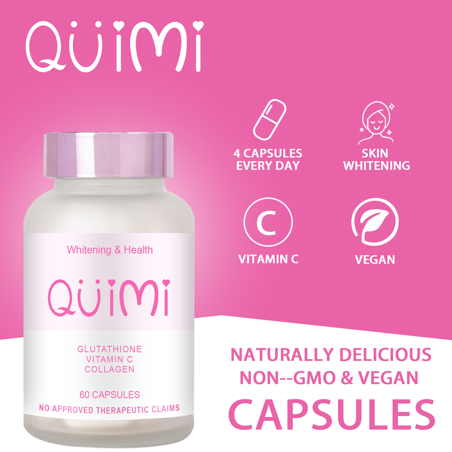 aimi white glutathione QIUMI Tokyo Max Glutathione Capsules + Vitamin C +Gollagen Capsules from  JAPAN Anti-Aging Whitening Skin Collagen Vitamins Capsule Healthy Skin &  Hair & Nails & Joint Support Beauty Glutathione Supplement 60 Capsules |