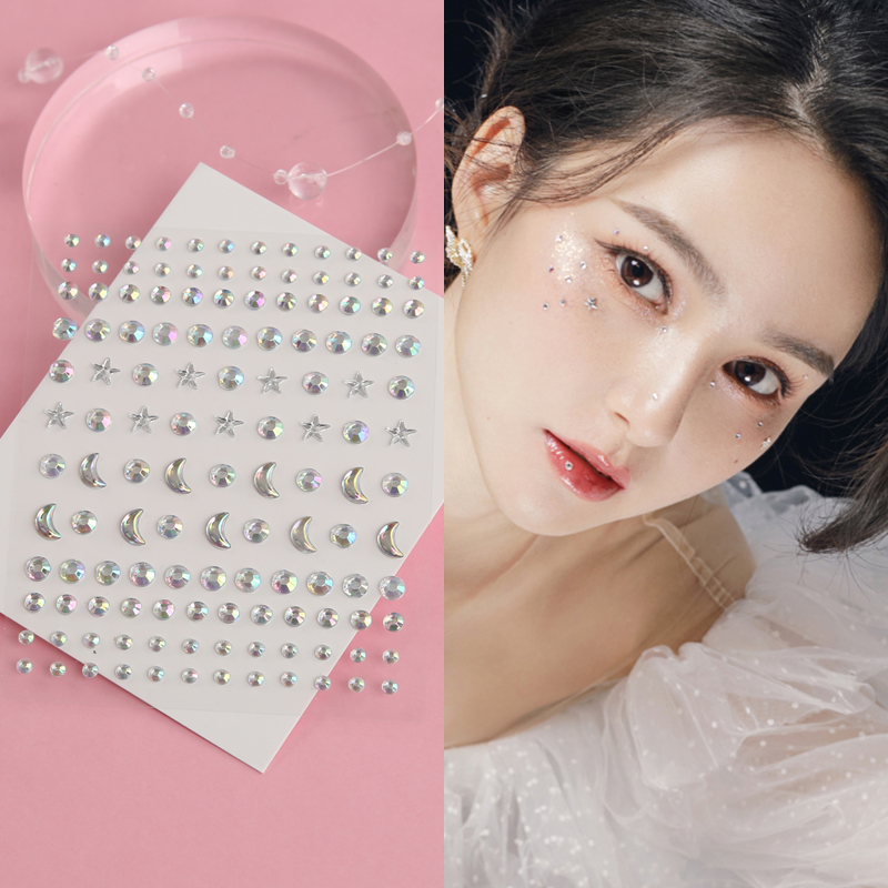 Glue Free Eye Stickers Tear Pearl Stickers Korean Version Diamond