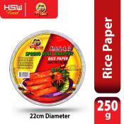 Spring Roll Rice Paper, Regular/Extra Thin, 250g Fat & Thin