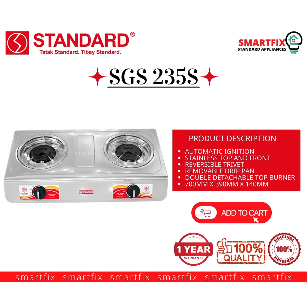 Standard double burner deals price