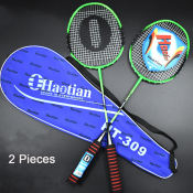 2pc Badminton Racket Set with Carrying Bag, 