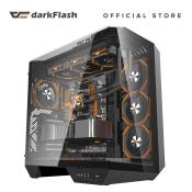 darkFlash Arcee DY470 Three-side glass panel designed support Back-connect motherboard Luxury Dual Chamber Atx PC Case