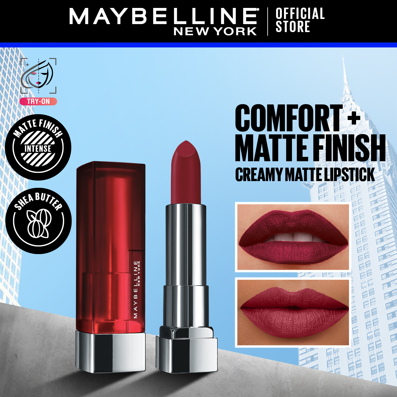 Discount on Maybelline  shoes - SKU: Maybelline Color Sensational Matte Creams Lipstick