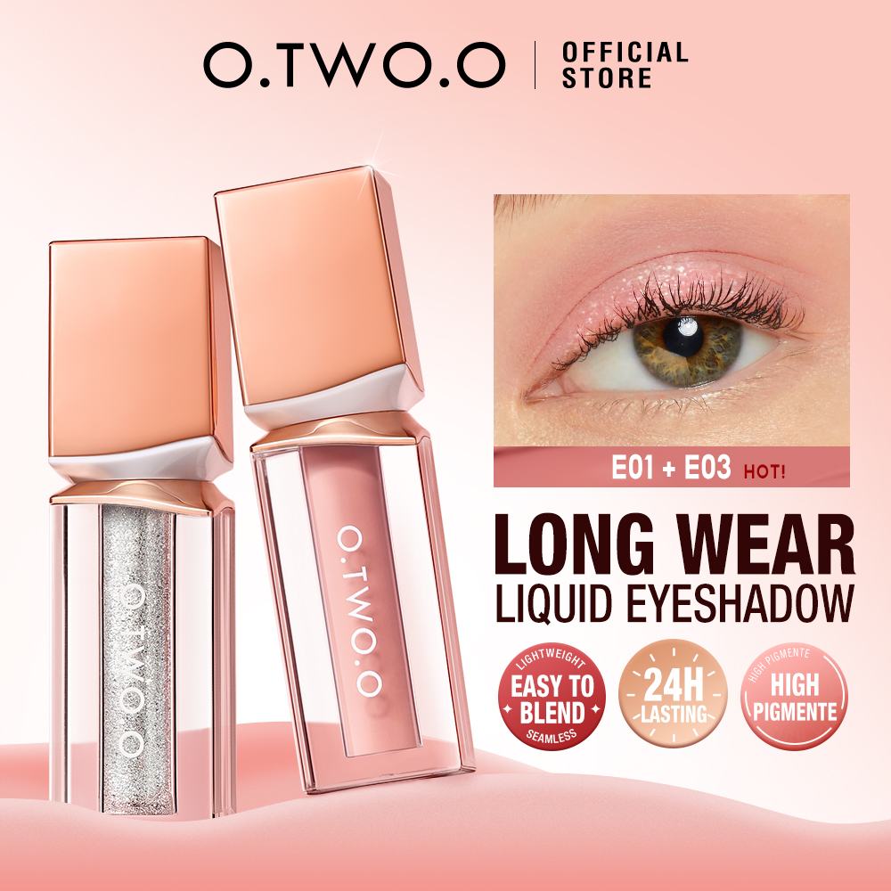 Discount on O.Two.O  shoes - SKU: O.Two.O Liquid Eye Shadow Highly Pigmented Shimmer Glitter Shiny 6 Colors Blendable Eye Shadow Water