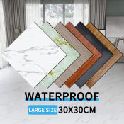 Waterproof Marble Vinyl Floor Stickers - Brand: AMOOR