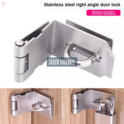Stainless Steel Gate Latch Set for Padlock - 