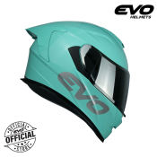 EVO GT-PRO Turquoise Blue Dual Visor Full Face Helmet