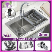 Lotus Stainless Steel Kitchen Sink - High Quality Lababo