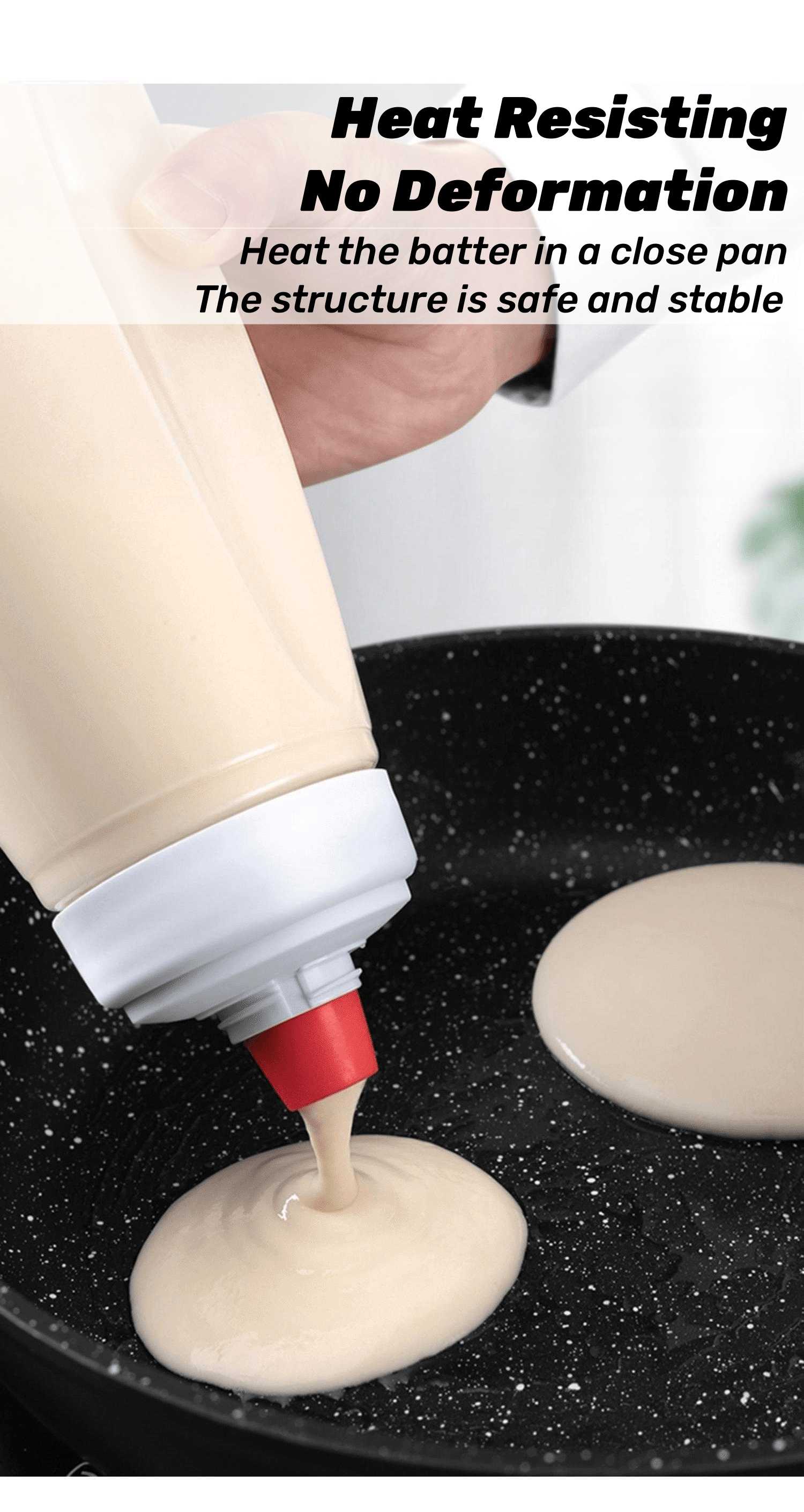 1000ml Manual Batter Mixing Bottle Batter Dispenser Sauce Squeeze Bottle  Baking Funnel Mixing Tool Cake Pie Kitchen Accessories