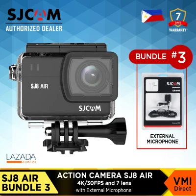 SJCAM SJ8 Air Wi-Fi Waterproof action camera 4k 1080P 30FPS 2.33” LCD Sports SJCAM Action Camera with Optional Bundle Accessories VMI DIRECT (4)
