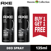 AXE 135ml Deodorant Body Spray BLACK by MAVENS COLLECTION