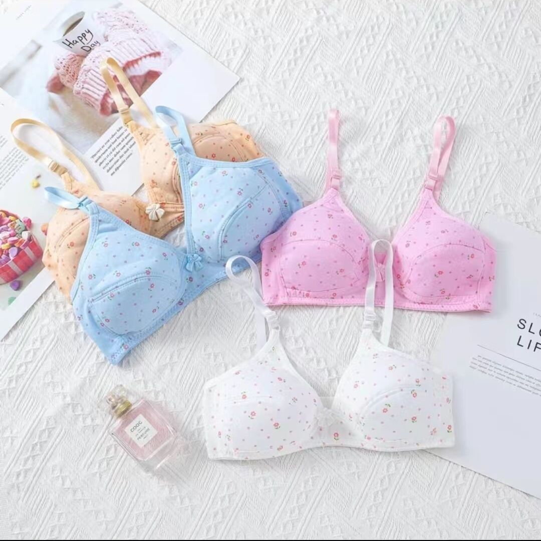 Cotton Teenage Girl Underwear Students trainin Push Up Lingerie Bralette  For Puberty Young Girls 18 Yers Old Girl Small Bras
