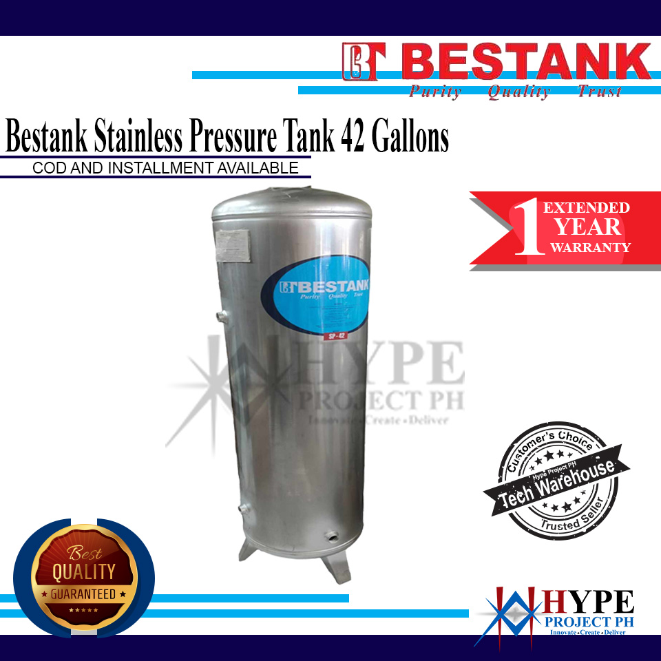 Bestank BSTR Stainless Steel Cylindrical Water Storage Tank