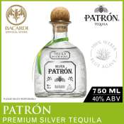 Patron Silver Tequila, Handmade Barrels, 40% ABV, 750ml
