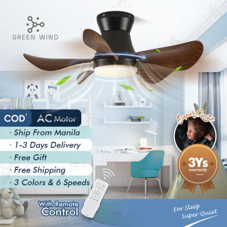 GREEN WIND 29" AC Ceiling Fan with LED Light