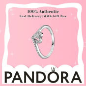 Pandora's Sparkling Heart Diamond Silver Ring