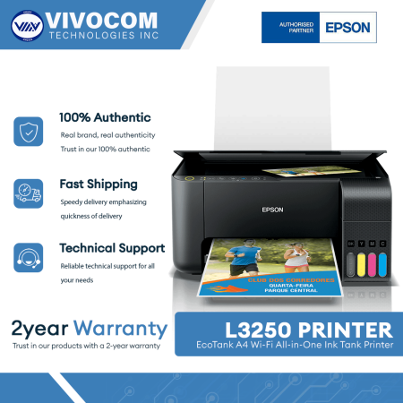 Epson EcoTank L3250 - Wi-Fi All-in-One Ink Tank Printer