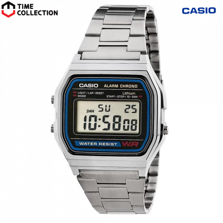 Casio Digital A158WA-1DF Watch for Women w/ 1 Year Warranty