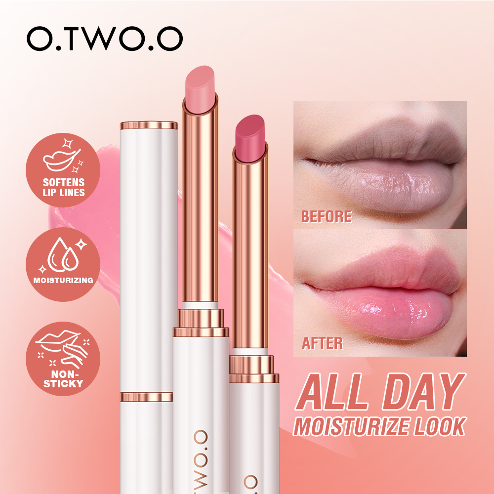 Discount on O.TWO.O  shoes - SKU: O.TWO.O 4 Colors Changing Lip Balm Moisturizer Non-Stick Quick Dry Long-lasting Lip Gloss Natural Li