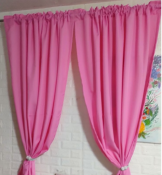 GEENA FABRIC Non-Ring Plain Curtains for Multiple Uses