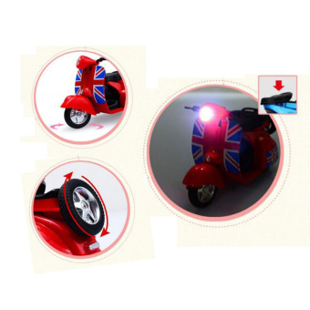 1:14 Scale Mini Diecast Vespa Scooter Motorcycles With Light&Sounds-Blue June 2018 - 3 1:14 Scale Mini Diecast Vespa Scooter Motorcycles with Light&Sounds-Blue - 3