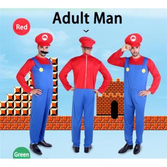 (1Set Adult Size L 175-185CM-Green)Funy Cosplay Party Dress Up Super Mario Adult Halloween Costumes For Men Women - Intl June 2018 - 4 (1Set Adult Size L 175-185CM-Green)Funy Cosplay Party Dress Up Super Mario Adult Halloween Costumes for Men Women - intl - 4