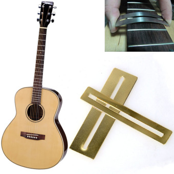 2 pcs/set Bendable Stainless Steel Fretboard Fret Protector Fingerboard Guards For Guitar Bass Luthier Tool Tools Top Quality (Color: Gold) - intl