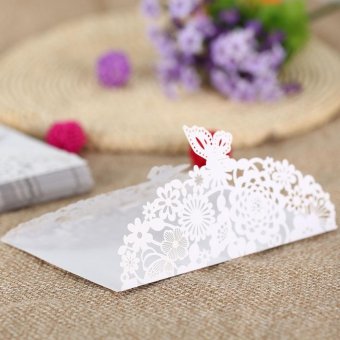 20Pcs Romantic Carved Flower Pattern Invitation Card Exquisite Hollow Out Cards Wedding Favor Party Supplies Decoration (White) - Intl July 2018 - 4 20Pcs Romantic Carved Flower Pattern Invitation Card Exquisite Hollow Out Cards Wedding Favor Party Supplies Decoration (White) - intl - 4