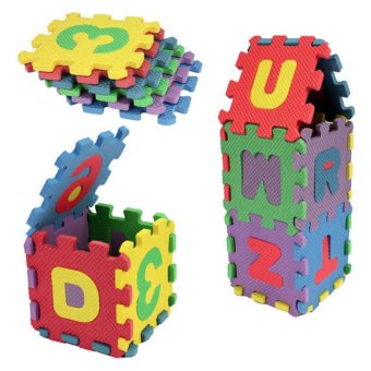 36 Pcs Baby Kids Alphanumeric Educational Puzzle Blocks Infant PlayMat Child Toy Gifts - Intl April 2018 - 2 36 pcs Baby Kids Alphanumeric Educational Puzzle Blocks Infant PlayMat Child Toy Gifts - intl - 2