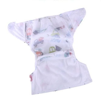 3Pcs Newborn Baby Nappy Adjustable Washable Diaper Cover Breathable Reusable Cloth Suit For 0-2 Years - Intl June 2018 - 4 3Pcs Newborn Baby Nappy Adjustable Washable Diaper Cover Breathable Reusable Cloth Suit For 0-2 Years - intl - 4