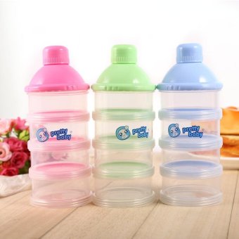 4 Layers Portable Infant Baby Milk Powder Formula Dispenser FeedingCase Box Container (Pink) - Intl June 2018 - 4 4 Layers Portable Infant Baby Milk Powder Formula Dispenser FeedingCase Box Container (Pink) - intl - 4