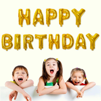 4ever 13pcs/lot HAPPY BIRTHDAY Letter Foil Balloons Party Decor(Gold) June 2018 - 2 4ever 13pcs/lot HAPPY BIRTHDAY Letter Foil Balloons Party Decor(Gold) - 2