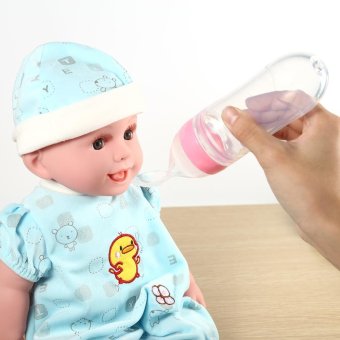 90mL Baby Toddler Feeding Bottle With Spoon Cereal Squeeze Feeder(Pink) - Intl June 2018 - 3 90mL Baby Toddler Feeding Bottle with Spoon Cereal Squeeze Feeder(Pink) - intl - 3
