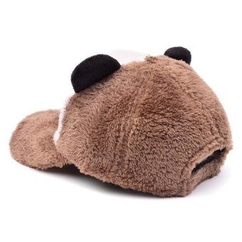 Adult Panda Baseball Caps (Brown) June 2018 - 3 Adult Panda Baseball Caps (Brown) - 3