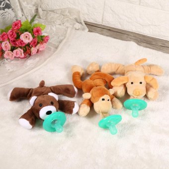 Animal Design Pacifier Silicone Baby Soother # Little Bear - Intl June 2018 - 3 Animal Design Pacifier Silicone Baby Soother # Little Bear - intl - 3