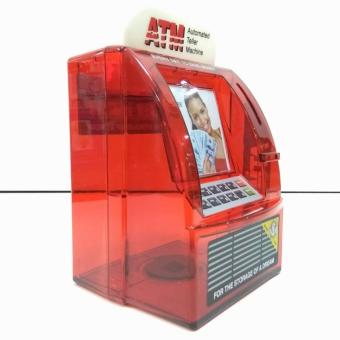 ATM Money Coin Bank Saving Box Machine (Red) July 2018 - 2 ATM Money Coin Bank Saving Box Machine (Red) - 2